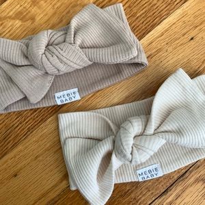 NWOT Mebie Baby Adjustable Knit Headbands 0-6 months